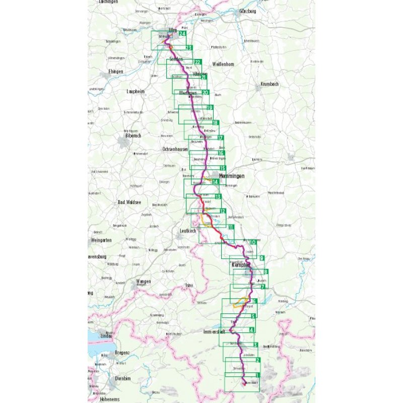 Iller-Radweg 1:50.000, LandkartenSchropp.de Online Shop
