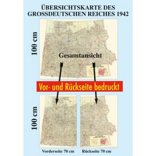 Deutschland. bersichtskarte des Grodeutschen Reiches - Dezember 1942