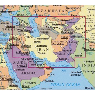 Silk Road Countries 1:3.000.000