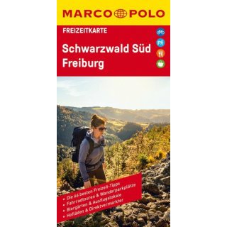 MARCO POLO Freizeitkarte Schwarzwald Sd, Freiburg 1:100 000