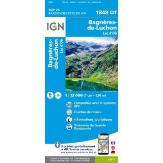 1848 OT Bagnres-de-Luchon, Lac dO  1:25.000
