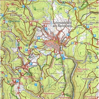 58 Zentraler Thringer Wald - Oberes Werratal 1:50.000