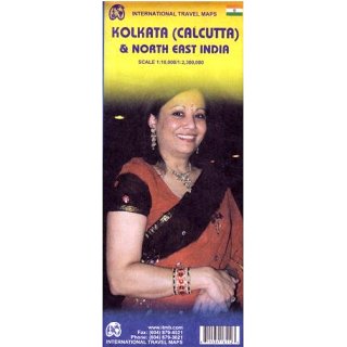 Kolkata (Calcutta) & North East India 1:10.000/1:2.300.000