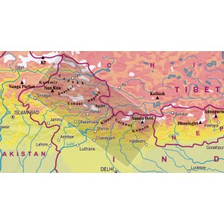 Indian Himalaya 1:350.000