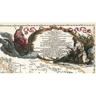 Donaulauf mit Sdosteuropa - Donaukarte 1683