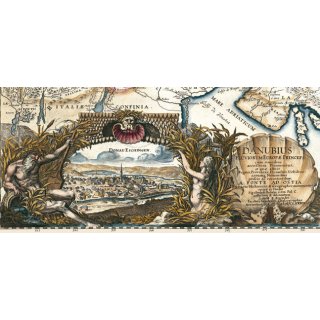Donaulauf mit Sdosteuropa - Donaukarte 1683