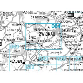 064 Wlder um Zwickau, Werdau und Greiz und Umgebung 1:35.000