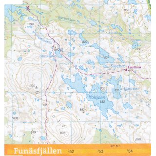 Funsdalen, Ramundberget & Messlingen 1:50.000