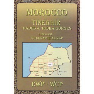 Morocco (HE): Tinerhir, Dades & Todra Gorges   1:160.000