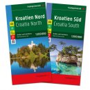 Kroatien Nord und Sd, Autokarten Set