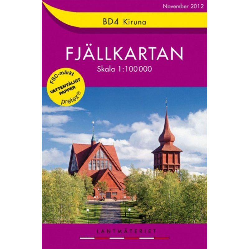 Kiruna Wanderkarte Schweden - LandkartenSchropp.de Online Shop