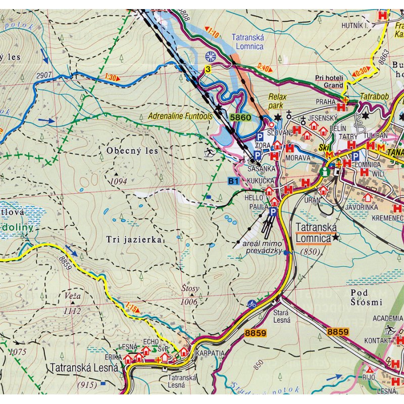Hohe Tatra 1:25.000 - LandkartenSchropp.de Online Shop