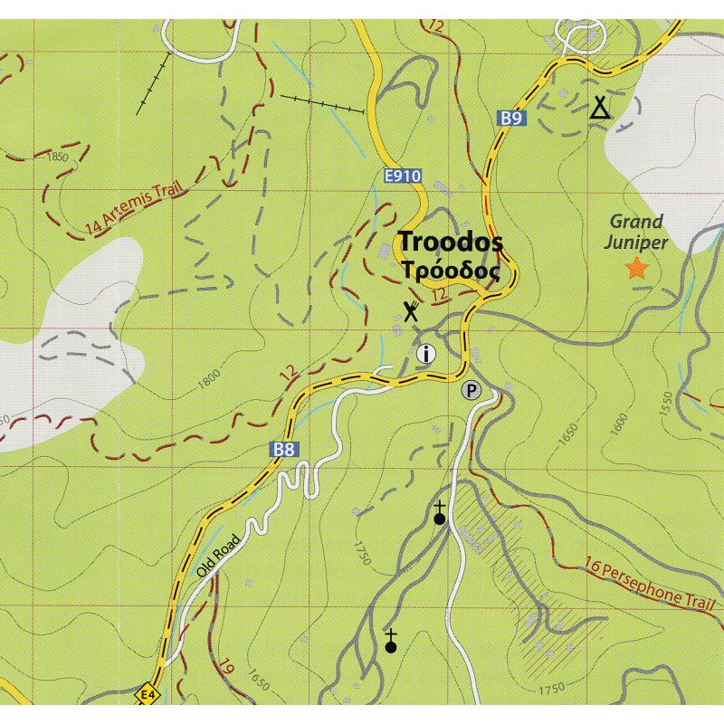 Zypern Wanderkarte Troodos LandkartenSchropp.de Online Shop