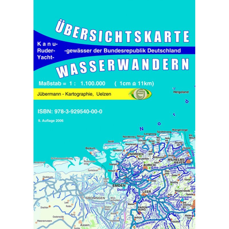 Übersichtskarte Wasserwandern - LandkartenSchropp.de Online Shop