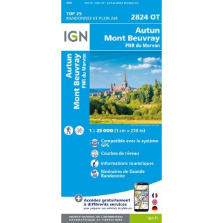 2824 OT Autun, Mont Beuvray, PNR du Morvan