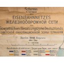 Eisenbahnnetz der Sowjetischen Besatzungszone Deutschlands - &Uuml;bersichtskarte 1946