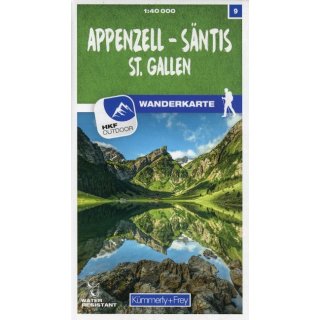 9 Appenzell - Säntis / St. Gallen  40:000
