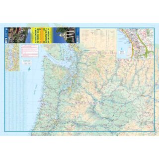 British Columbia Southwest & Washington State 1:800.000