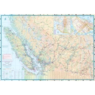 British Columbia Southwest & Washington State 1:800.000