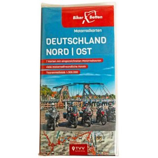 Motorradkarten Set Deutschland Nord-Ost