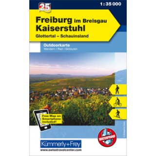 KuF Deutschland Outdoorkarte 25 Freiburg im Breisgau -...