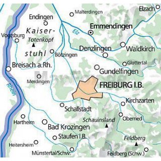 KuF Deutschland Outdoorkarte 25 Freiburg im Breisgau - Kaiserstuhl 1:35.000