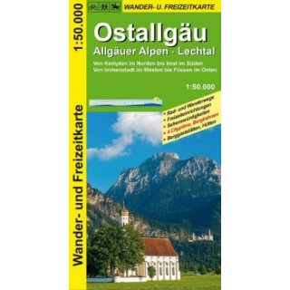 Ostallgäu - Allgäuer Alpen - Lechtal 1:50.000