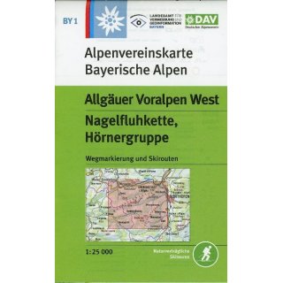 BY01 Allguer Voralpen West, Nagelfluhkette, Hrnergruppe 1:25.000