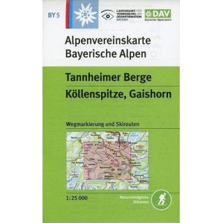 BY05 Tannheimer Berge, Kllenspitze, Gaishorn 1:25.000
