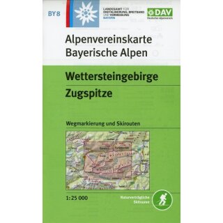 BY08 Wettersteingebirge, Zugspitze 1:25.000