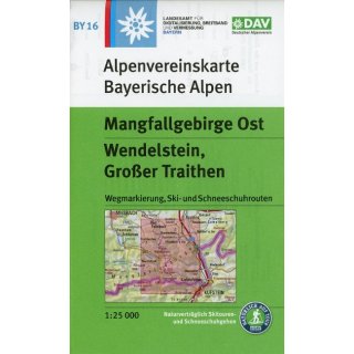 DAV Alpenvereinskarte Bayerische Alpen 16 Mangfallgebirge Ost 1 : 25 000.