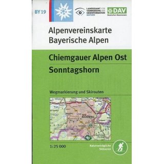 BY19 Chiemgauer Alpen Ost - Sonntagshorn 1:25.000