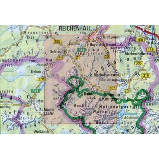 BY20 Lattengebirge - Reiteralm, Ramsau 1 : 25 000