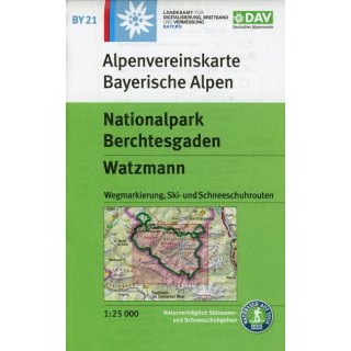 DAV Alpenvereinskarte Bayerische Alpen 21. Nationalpark Berchtesgaden 17