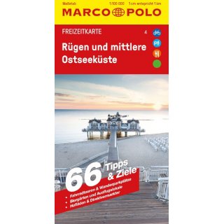 Rgen und mittlere Ostseekste 1:100.000