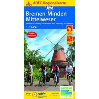 Bremen-Minden Mittelweser 1:75.000