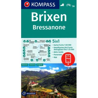 WK   56 Brixen, Bressanone 1:50.000