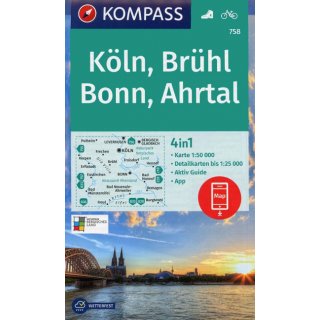 WK  758 Kln, Brhl, Bonn, Ahrtal 1:50.000