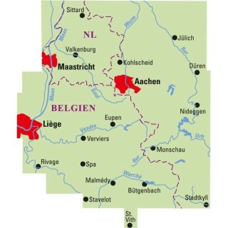 Aachen Dreilndereck 1:75 000