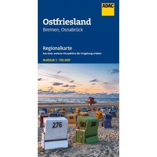 Ostfriesland, Bremen, Osnabrck 1:150.000