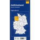 Ostfriesland, Bremen, Osnabr&uuml;ck 1:150.000
