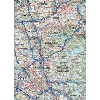 Ruhrgebiet, K�ln, M�nster 1:150.000
