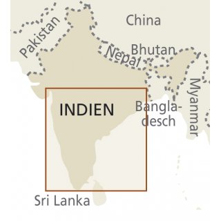 Indien, Süd 1:1.200.000