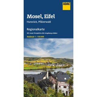 Mosel, Eifel, Hunsrck, Pflzer Wald 1:150.000