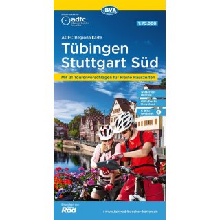 ADFC RegionalkarteTbingen / Reutlingen 1:75000
