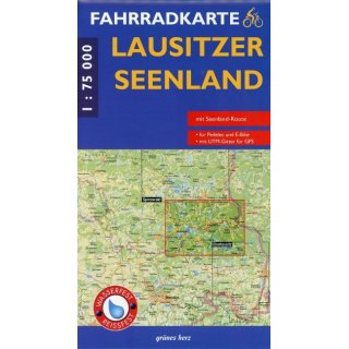 Fahrradkarte Lausitzer Seenland 1:75000