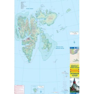 Spitzbergen Svalbard, Northen Norway 1:800.000/1:900.000