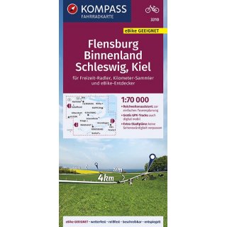 FK 3310 Flensburg, Binnenland, Schleswig, Kiel 1:70.000