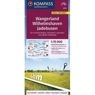 FK 3312 Wangerland, Wilhelmshaven, Jadebusen 1:70.000