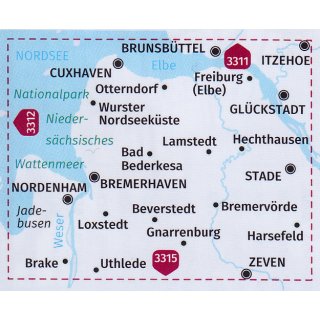 FK 3313 Elbe-Weser-Dreieck 1:70.000